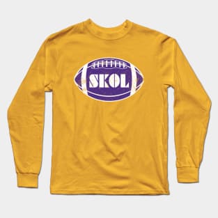 SKOL Retro Football - Yellow Long Sleeve T-Shirt